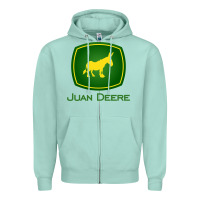 Seafoam juan deere   the farmer   the gardener   the landscaper sweatshirt Zipper Hoodie - Craftify