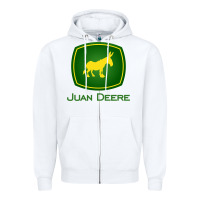 White juan deere   the farmer   the gardener   the landscaper sweatshirt Zipper Hoodie - Craftify