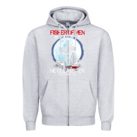Heather Grey fisher of men we catch  em he cleans  em matthew 4 19 Zipper Hoodie - Craftify