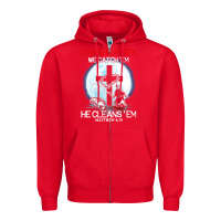 Red fisher of men we catch  em he cleans  em matthew 4 19 Zipper Hoodie - Craftify