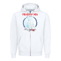 White fisher of men we catch  em he cleans  em matthew 4 19 Zipper Hoodie - Craftify
