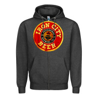 Charcoal Heather #beer irons city Zipper Hoodie - Craftify