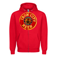 Red #beer irons city Zipper Hoodie - Craftify
