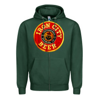 Sports Green #beer irons city Zipper Hoodie - Craftify