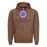 Chestnut ST. CATHERINE UNIVERSITY Zipper Hoodie - Craftify