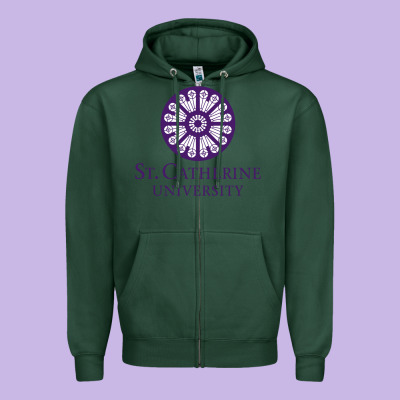 St. Catherine University Zipper Hoodie Designed By Craftify
