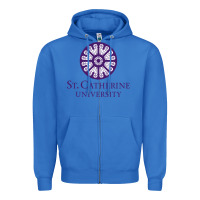 True Royal ST. CATHERINE UNIVERSITY Zipper Hoodie - Craftify