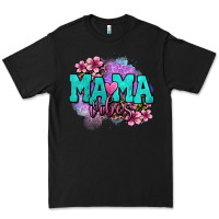 Black mama vibes floral Premium Tee - OliviaCreatesArt