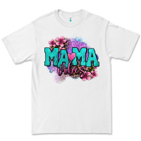 White mama vibes floral Premium Tee - OliviaCreatesArt