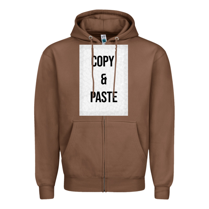 Copy Paste Zipper Hoodie by Craftify | Teevron