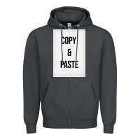 Smoke Copy Paste Zipper Hoodie - Craftify