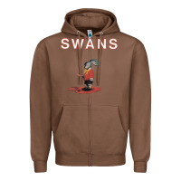 Chestnut Swans Zipper Hoodie - Craftify