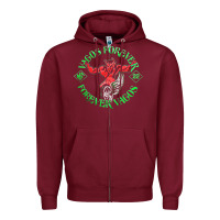 Burgundy Vagos MC Zipper Hoodie - Craftify