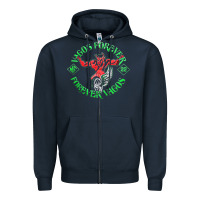 Navy Vagos MC Zipper Hoodie - Craftify