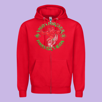 Vagos Mc Zipper Hoodie Designed By Craftify