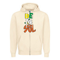 Sandshell De La Soul Print Zipper Hoodie - Craftify