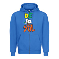 True Royal De La Soul Print Zipper Hoodie - Craftify