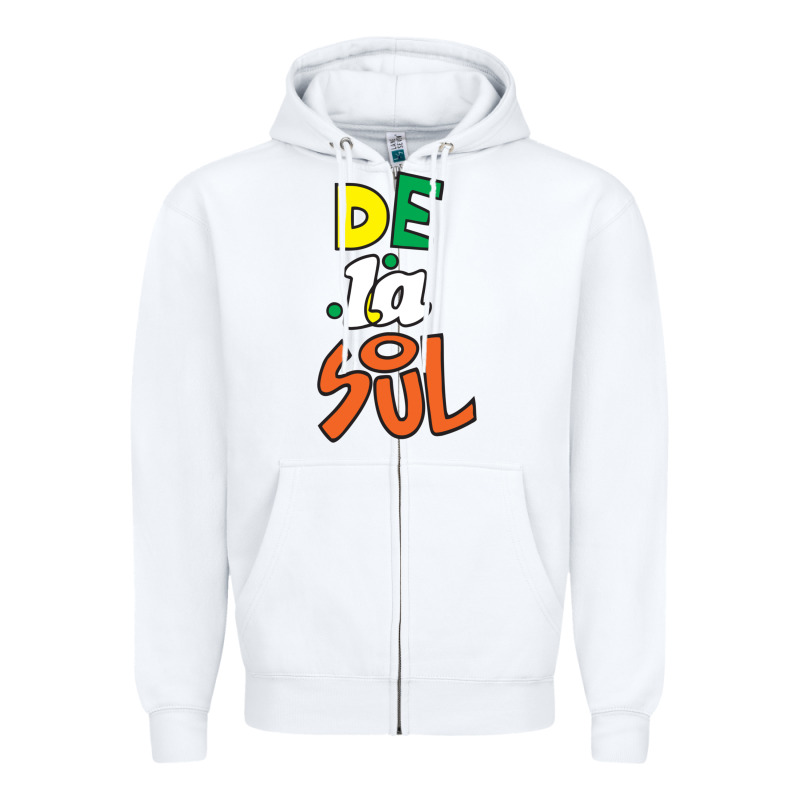 De La Soul Print Zipper Hoodie by Craftify | Teevron