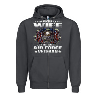 Smoke proud wife of an air force veteran military vet spouse gifts premium m Zipper Hoodie - Craftify