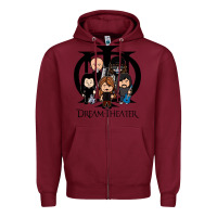 Burgundy Dream Theater Zipper Hoodie - InspiraDesign