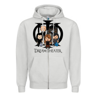 Dove Grey Dream Theater Zipper Hoodie - InspiraDesign