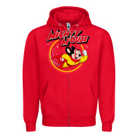 Red the mighty mouse Zipper Hoodie - InspiraDesign