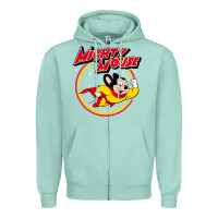 Seafoam the mighty mouse Zipper Hoodie - InspiraDesign