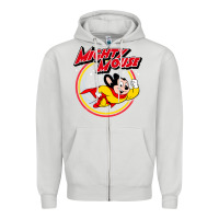 Dove Grey the mighty mouse Zipper Hoodie - InspiraDesign