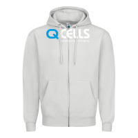 Dove Grey Mesmerizing Q Cells Zipper Hoodie - InspiraDesign