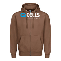 Chestnut Mesmerizing Q Cells Zipper Hoodie - InspiraDesign
