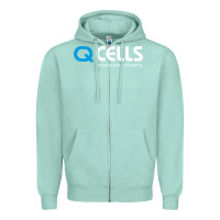 Seafoam Mesmerizing Q Cells Zipper Hoodie - InspiraDesign