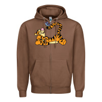 Chestnut tigger Zipper Hoodie - InspiraDesign