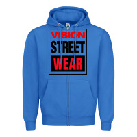 True Royal VISION STREET WEAR Zipper Hoodie - InspiraDesign