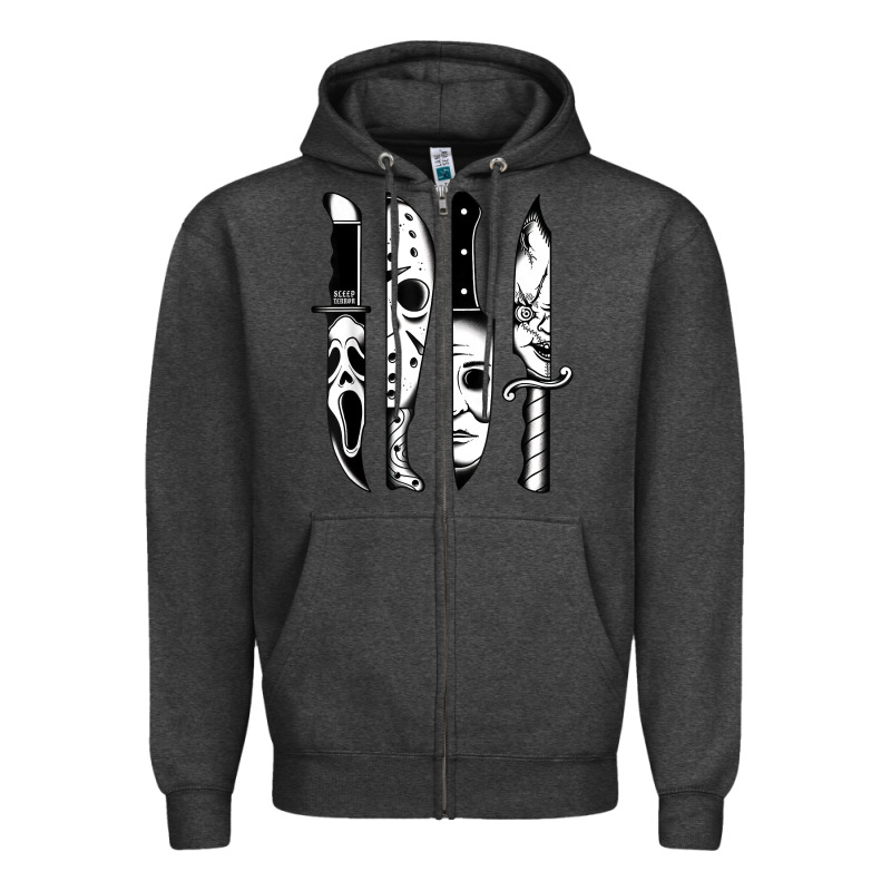 Knives Horror Movie Friday Halloween Horror Goth Evil T Shirt Zipper Hoodie by InspiraDesign | Teevron