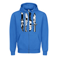 True Royal knives horror movie friday halloween horror goth evil t shirt Zipper Hoodie - InspiraDesign
