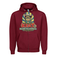 Burgundy kfat 94 Zipper Hoodie - InspiraDesign