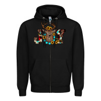 Black christmas joy Zipper Hoodie - JahusDesignShop