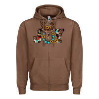 Chestnut christmas joy Zipper Hoodie - JahusDesignShop