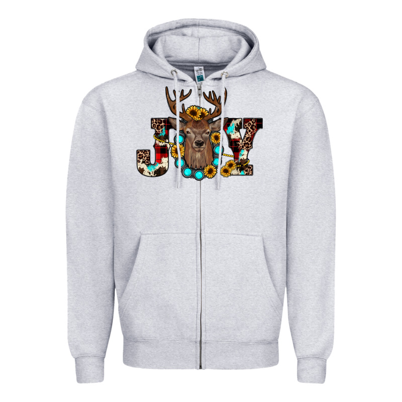 Christmas Joy Zipper Hoodie by JahusDesignShop | Teevron