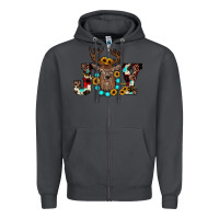 Smoke christmas joy Zipper Hoodie - JahusDesignShop