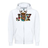 White christmas joy Zipper Hoodie - JahusDesignShop