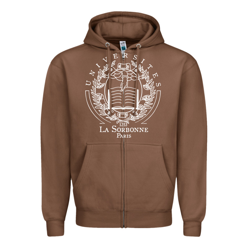 Universite Paris La Sorbonne Zipper Hoodie by InspiraDesign | Teevron