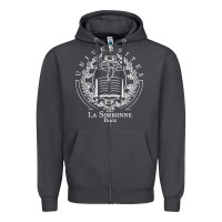 Smoke Universite Paris La Sorbonne Zipper Hoodie - InspiraDesign