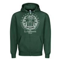 Sports Green Universite Paris La Sorbonne Zipper Hoodie - InspiraDesign