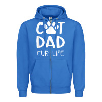 True Royal funny cat dad fathers day gift shirt fur life cat tee Zipper Hoodie - InspiraDesign