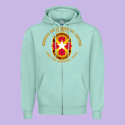 Brooke Army Medical Center Fort Sam Houston Tx Zipper Hoodie Designed By Inspiradesign