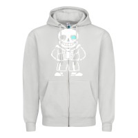 Dove Grey undertale sans Zipper Hoodie - InspiraDesign