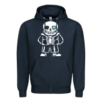 Navy undertale sans Zipper Hoodie - InspiraDesign