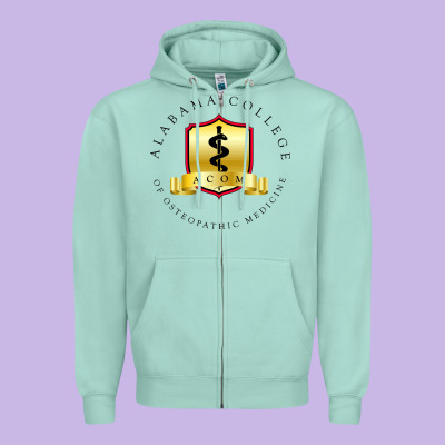 (acom) Al4b4m4, College Of Osteopathic Medicine Zipper Hoodie Designed By Inspiradesign