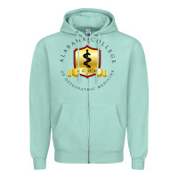 Seafoam (ACOM) Al4b4m4, College of Osteopathic Medicine Zipper Hoodie - InspiraDesign